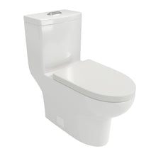 Load image into Gallery viewer, 1 Piece Toilet With Dual Flush, Soft Closing Seat - White