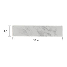 Load image into Gallery viewer, Engineered Marble Stone Bathroom Sink Side Splash - Bianco Carrara Wenato