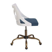 Load image into Gallery viewer, Charlotte - Farmhouse Task Chair - Antique Copper / White / Blue