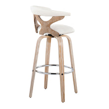 Load image into Gallery viewer, Gardenia - Contemporary Fixed Height Barstool With Swivel With Round Footrest (Set of 2)