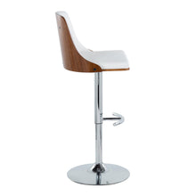 Load image into Gallery viewer, Gianna - Mid Century Modern Adjustable Barstool With Swivel With Rounded T Footrest (Set of 2)