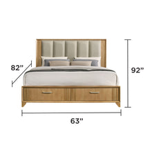 Load image into Gallery viewer, Hugo - Storage Bed With Upholstered Headboard
