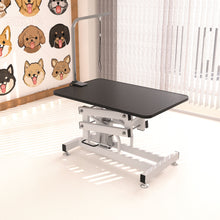 Load image into Gallery viewer, Hydraulic Dog Pet Grooming Table Heavy Duty Big Size Z-Lift Pet Grooming Table - Black / White