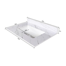 Load image into Gallery viewer, Bianco Carrara Venato Marble Vanity Top With Pre Drilled Faucet Hole And Undermount Sink
