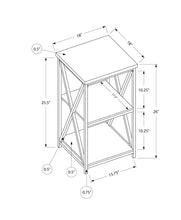 Load image into Gallery viewer, 3 Tier Accent Table, Side Marble Look Contemporary & Modern