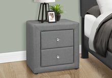 Load image into Gallery viewer, Nightstand, Storage Drawer Versatile Use, Upholstered, Transitional