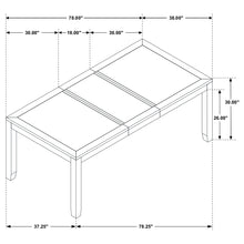 Load image into Gallery viewer, Centera - Rectangular Dining Table With Extension Leaf - Gray