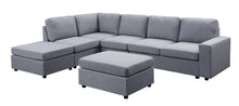 Load image into Gallery viewer, Marley - 7 Seat Reversible Modular Sectional Sofa With Ottoman