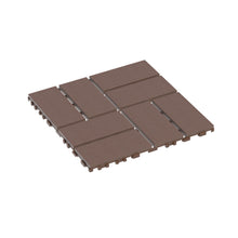 Load image into Gallery viewer, Plastic Interlocking Deck Tiles Patio Deck Tiles Waterproof Outdoor Use