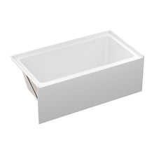 Load image into Gallery viewer, Alcove Soaking Bathtub With Skirt - Back-To-Wall Design, Compact - Glossy White