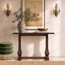 Load image into Gallery viewer, Whitmore - Trestle Console Table - Dark Brown