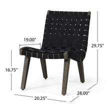 Load image into Gallery viewer, Lounge Chair With Stunning Rope Weave Design, (Set of 2) - Black