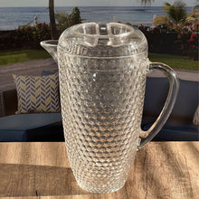 Load image into Gallery viewer, Diamond Cut Unbreakable Plastic Water Pitcher With Lid