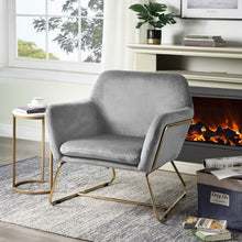 Load image into Gallery viewer, Keira - Accent Chair With Metal Base