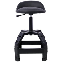 Load image into Gallery viewer, Pneumatic 360 Degree Swivel Stool, Mechanics Rolling Creeper Seat, Heavy Duty Mechanics Stool