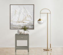 Load image into Gallery viewer, Dylan - Wooden End Side Table Nightstand With Glass Top And Drawer