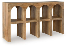 Load image into Gallery viewer, Luzmanacy - Console Sofa Table - Natural Brown