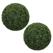 Load image into Gallery viewer, Artificial Topiary Balls, Outdoor Decorative Spheres For Garden (Set of 2) - Green