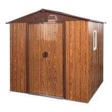 Load image into Gallery viewer, Outdoor Metal Storage Shed With Floor Base