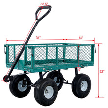 Load image into Gallery viewer, Heavy Duty Steel Garden Cart With Sides