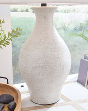 Load image into Gallery viewer, Ashbend - Ceramic Table Lamp - Antique White