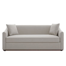 Load image into Gallery viewer, 3 Seater Sofa With Wrap Around Armrests And Throw Pillows