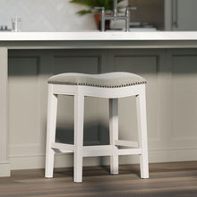Load image into Gallery viewer, Modern Stool & Nail Head Detailing