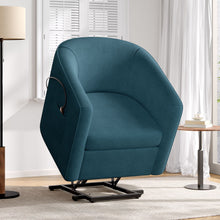 Load image into Gallery viewer, Power Lift Recliner Barrel Shape Reclining Chair With Footrest And Side Pocket