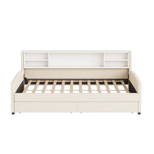 Load image into Gallery viewer, Luxurious Upholstered Platform Bed With Storage Drawers
