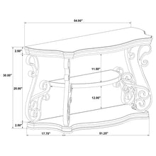 Load image into Gallery viewer, Gretta - Merlot 2 Shelf Sofa Console Table - Brown