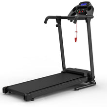 Load image into Gallery viewer, 2.5Hp Portable Treadmill With Handles, App Control & LED Display - Black