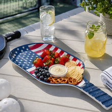 Load image into Gallery viewer, Supreme Housewares - American Flag 15 3/4" Melamine Paddle Tray