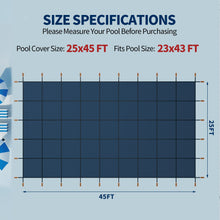 Load image into Gallery viewer, Swimming Pool Safety Cover For Rectangular Pools - Blue