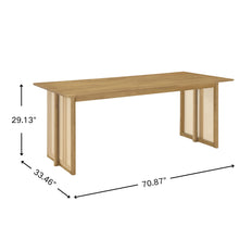 Load image into Gallery viewer, Dining Table With Rattan Accents