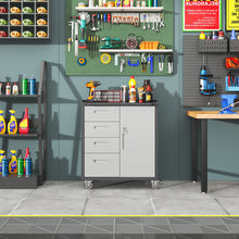 Load image into Gallery viewer, Sturdy Metal Tool Storage Cabinet With Wheels Durable Garage, Office & Home Organizer Steel