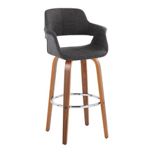 Load image into Gallery viewer, Vintage Flair - Mid Century Modern Fixed Height Barstool With Swivel & Round Footrest (Set of 2)