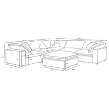 Load image into Gallery viewer, Segoura - Modular Sectional With Ottoman