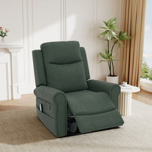 Load image into Gallery viewer, Manual Recliner Chair With 270 Degree Swivel, Massage & Heating, Dual Reclining Positions