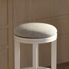 Load image into Gallery viewer, Backless Swivel Stool With Upholstered Seat
