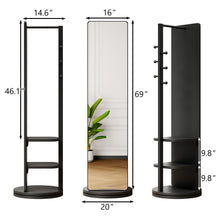 Load image into Gallery viewer, 3 In 1 Multifunctional Full Length Clothing Mirror