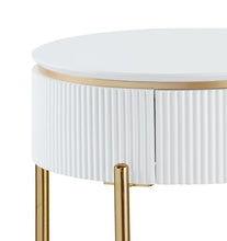 Load image into Gallery viewer, Daveigh - High Gloss End Table - Gold / White