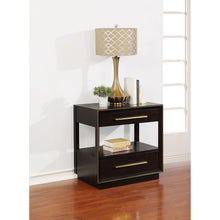 Load image into Gallery viewer, 2 Drawer Nightstand With Trim And USB Charging - Brown