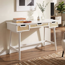 Load image into Gallery viewer, Writing Desk With 3 Drawers For Living Room