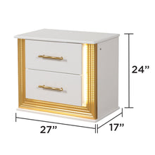 Load image into Gallery viewer, Obsession - 2 Drawer Nightstand - White