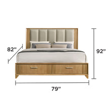 Load image into Gallery viewer, Hugo - Storage Bed With Upholstered Headboard
