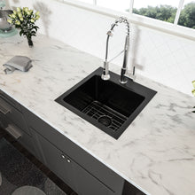 Load image into Gallery viewer, Topmount 16G Stainless Steel Kitchen Sink Deep Single Bowl - Gunmetal Black