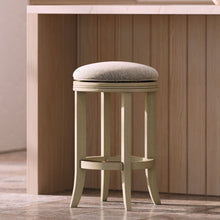 Load image into Gallery viewer, Backless Swivel Stool With Upholstered Seat