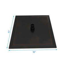 Load image into Gallery viewer, 10" Square Rainfall Shower Head With Silicone Nozzle - Oil-Rubbed Bronze