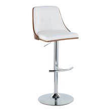 Load image into Gallery viewer, Gianna - Mid Century Modern Adjustable Barstool With Swivel With Rounded T Footrest (Set of 2)