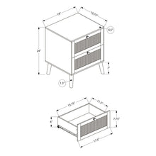 Load image into Gallery viewer, Accent Table & Storage Drawers - White
